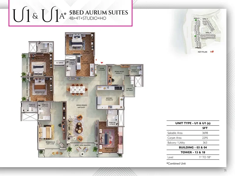 Prestige Raintree Park 5 BHK 3698 Sq Ft