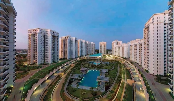Exterior view of the Godrej Vanantara residential towers showcasing modern architecture off Bannerghatta Road.