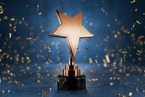 Award trophy and certificate for Bhartiya Gardens Enclave for best residential project and luxury landscaping in North Bangalore.