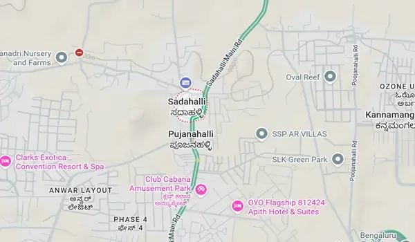 Bhartiya Garden Enclave Location Map