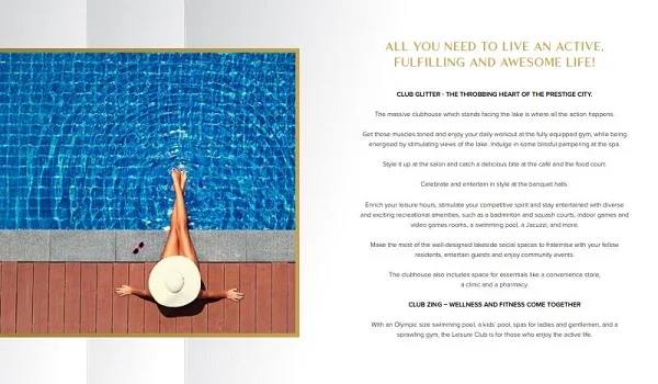 Clubhouses Present In The Prestige City Hyderabad Apartment Cluster