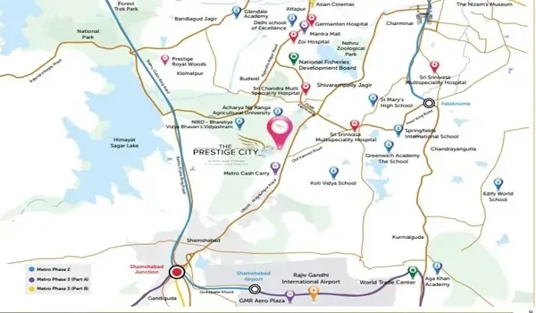 Prestige City Hyderabad Location Map