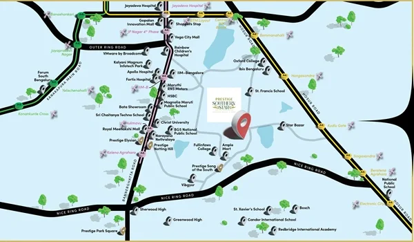Prestige Southern Star Location